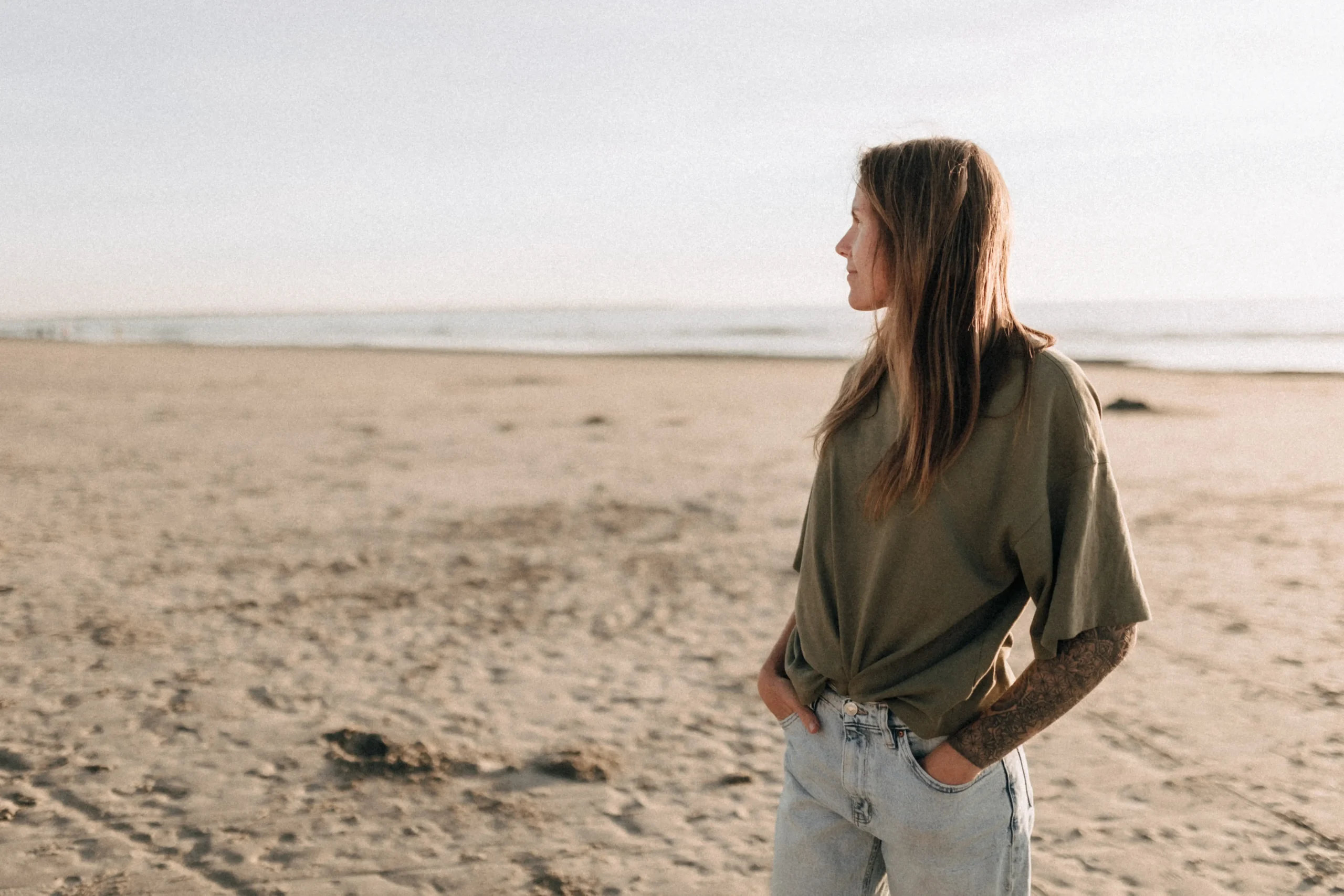 Linda am Strand