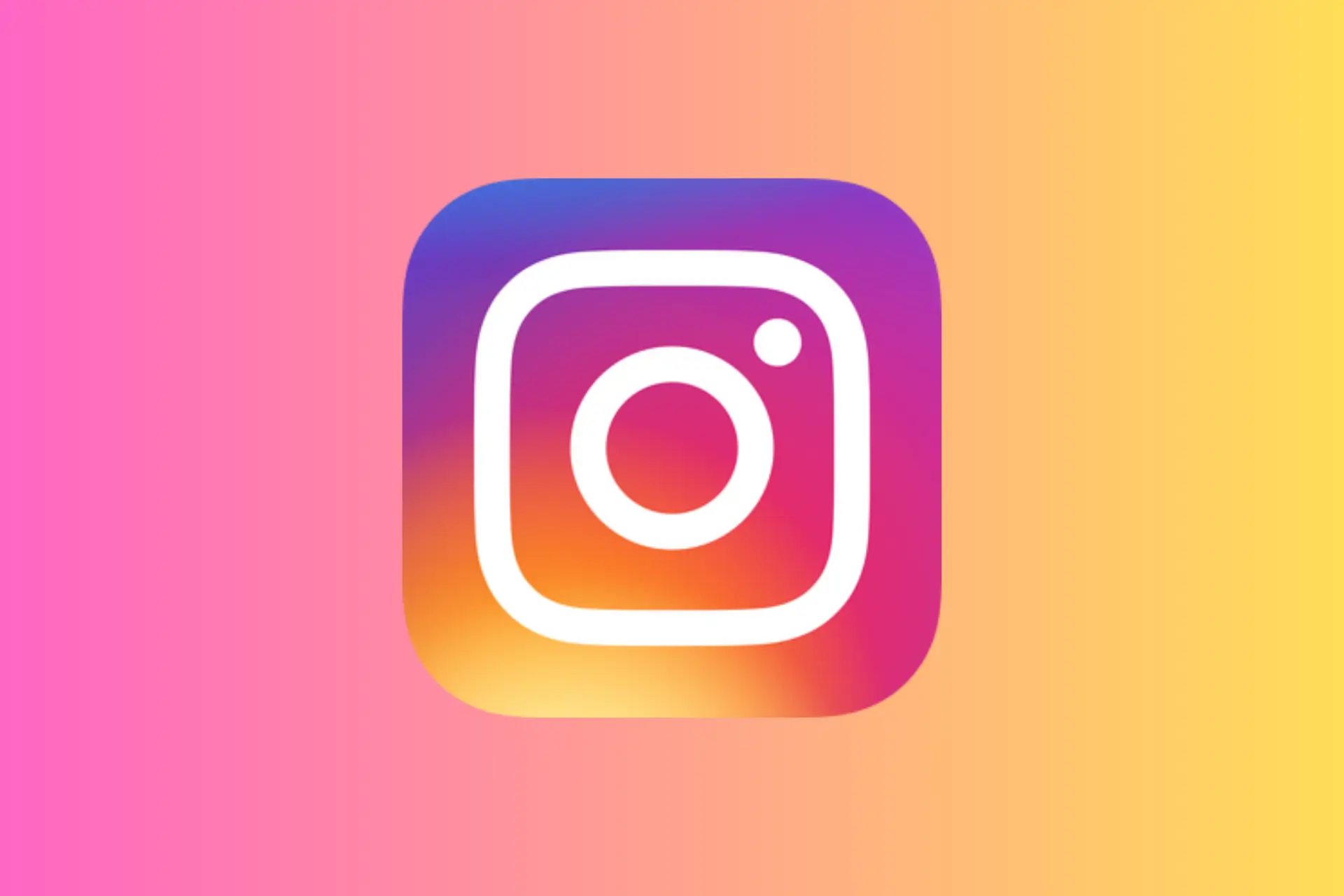 Instagram-Logo auf buntem Farbverlauf