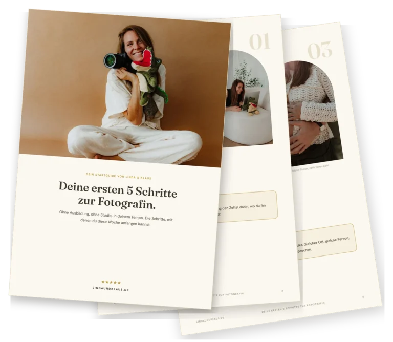 Startguide-PDF: Deine ersten 5 Schritte zur Fotografin